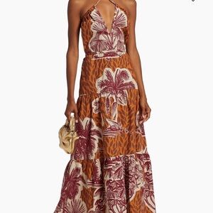 Johanna Ortiz Rios De Duelo Poplin Maxi Dress Size 0